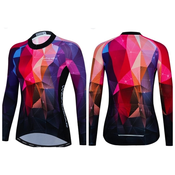 Chemise en jersey cycliste zippée Weimostar femme taille